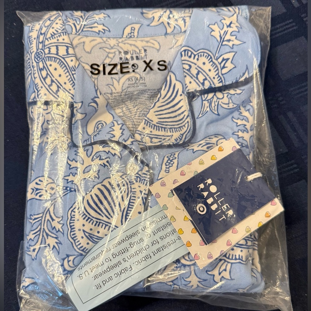 Roller Rabbit x Target Girls Adaptive Floral Vines Pajamas Set - Size XS - Picture 5 of 6